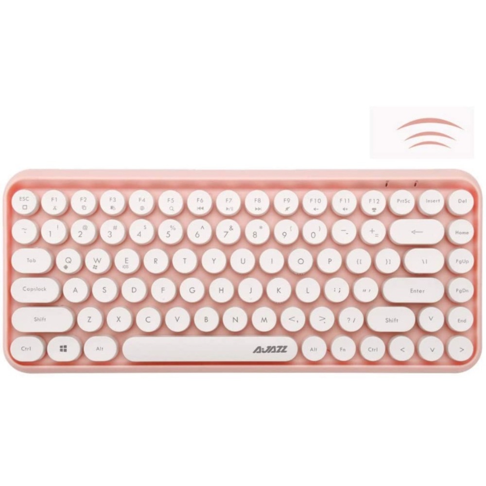 Pink Wireless Bluetooth Keyboard